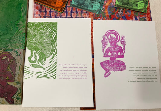 2-page bodhisattva letterpress prints!