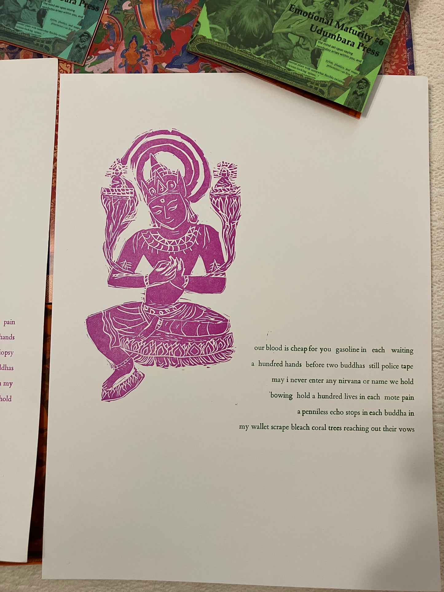 2-page bodhisattva letterpress prints!