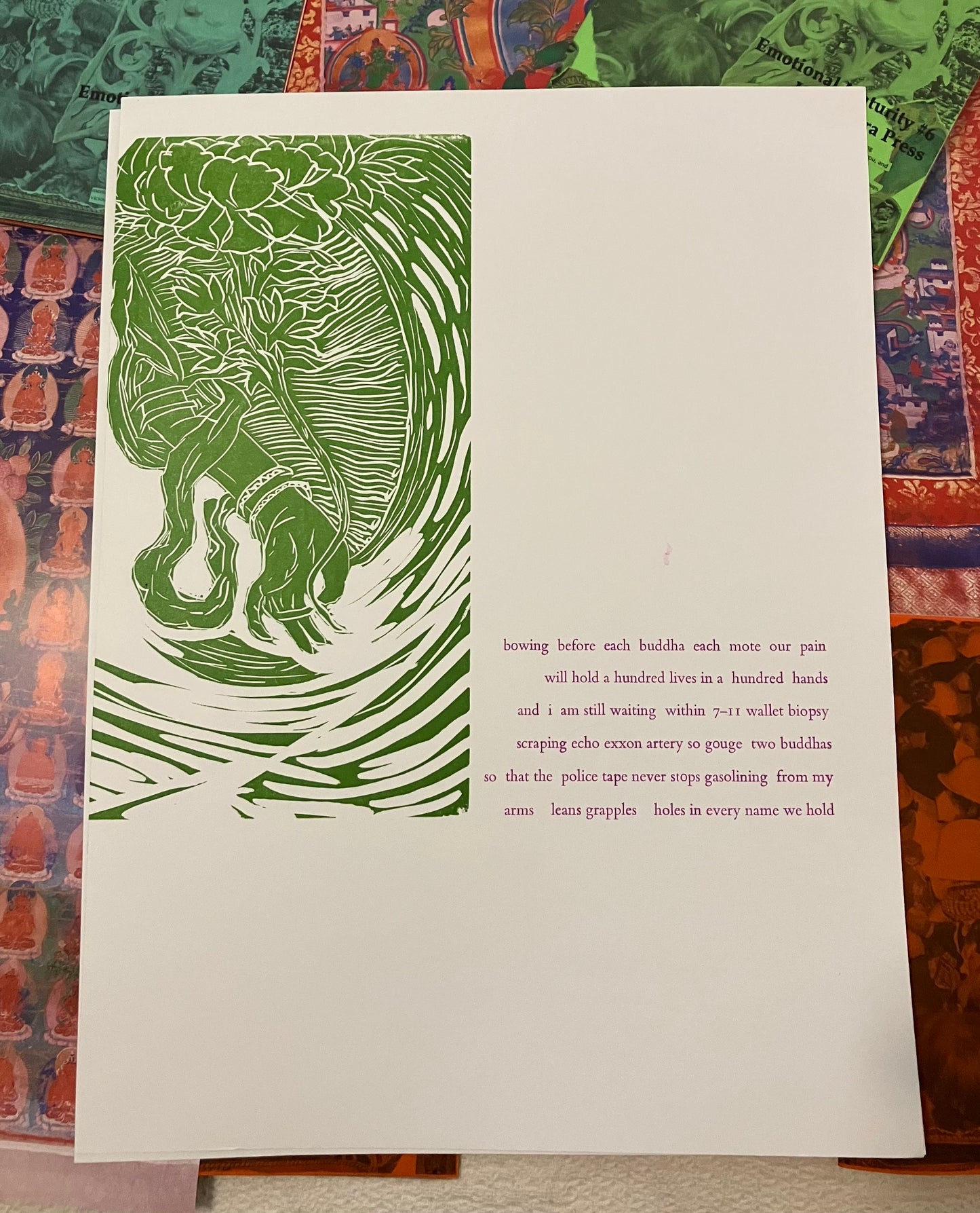 2-page bodhisattva letterpress prints!