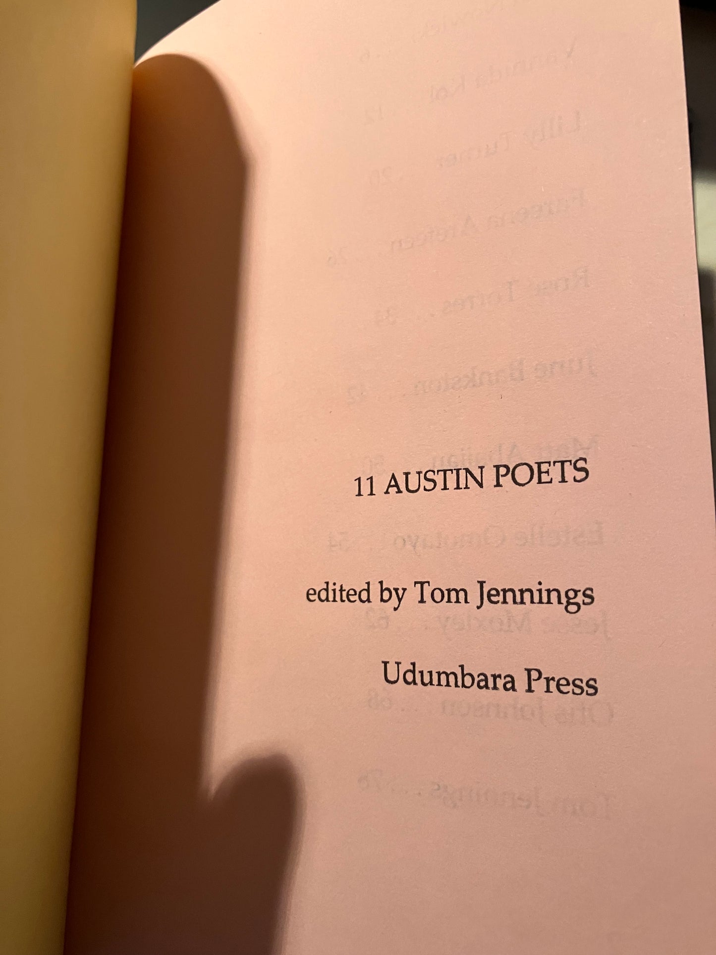 "11 Austin Poets" Anthology (Hardcover)